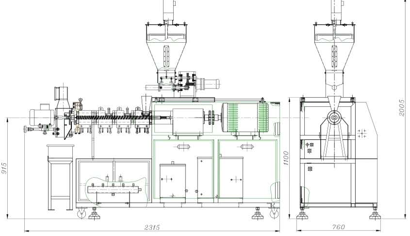 SN32 Experimental Multifunctional Twin Screw Extruder